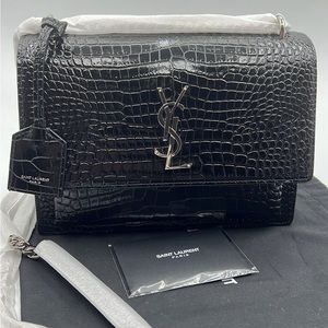Ysl saint laurent medium croco sunset new FIRM
